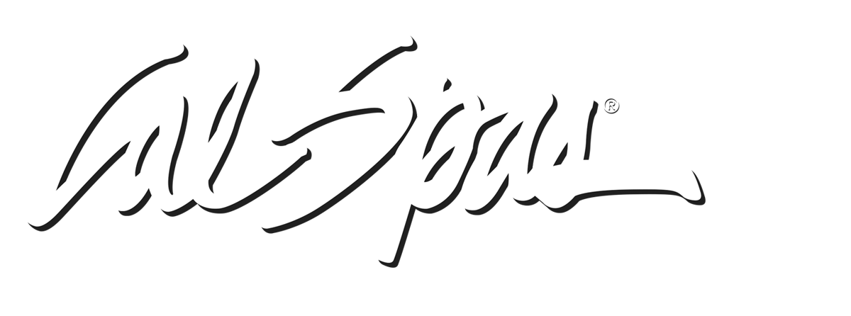 Calspas White logo hot tubs spas for sale New Zealand